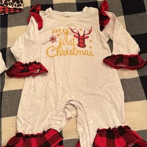 My First Christmas Baby Romper